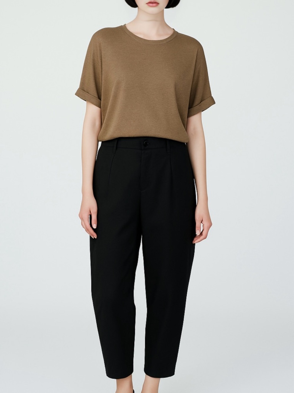 Polo Ralph Lauren Black Cropped Tapered High-Rise Pants Size 4